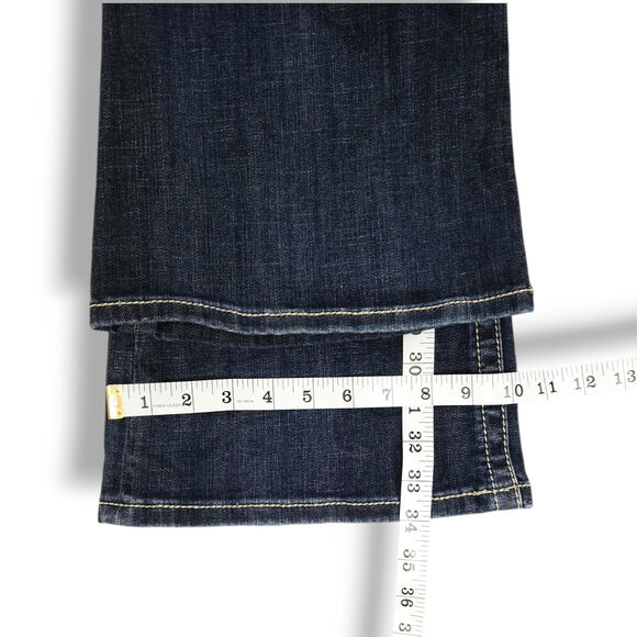 Stetson 816 Classic Bootcut Western Jeans Relaxed Mid Rise Dark Wash 18 Long EUC - Picture 10 of 10